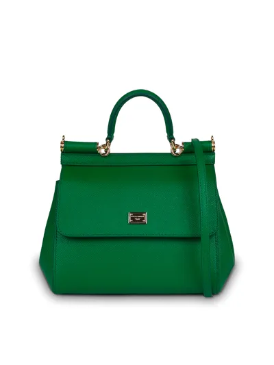 Dolce & Gabbana Sicily Mini Handbag In Green