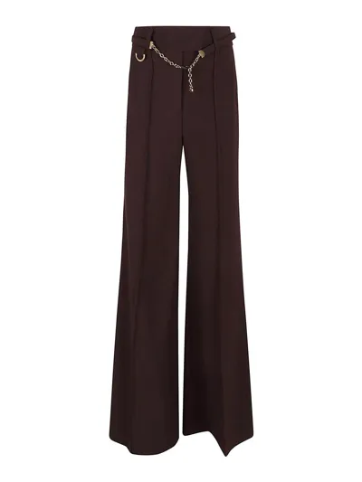 Zimmermann Luminosity Wide-leg Tailored Pants In Chocolate