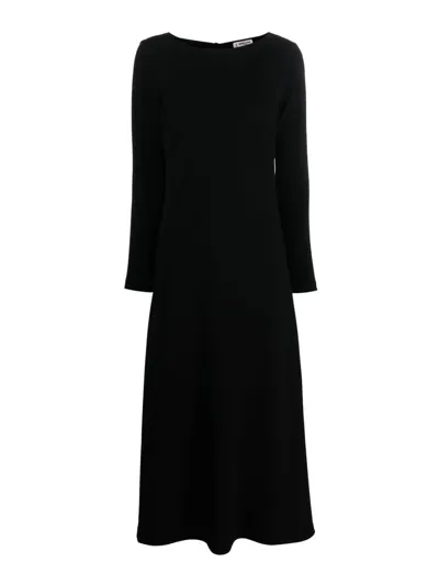 Alberto Biani Cady Long Dress In Black