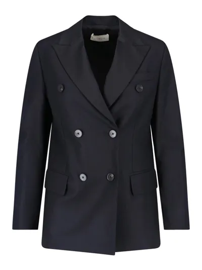 Montedoro Double-breasted Blazer In Black