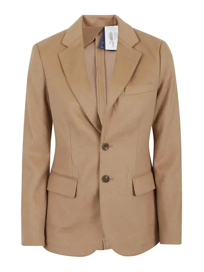 Polo Ralph Lauren Stretch Wool-blend Blazer In Camel