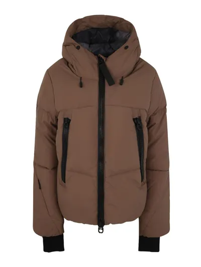 Jg1 Padded Jacket With Hood Clothing In Brown