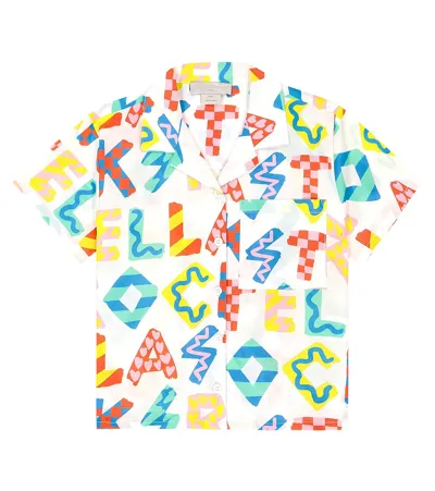 Stella Mccartney Kids' Printed Cotton Shirt In Multicoloured