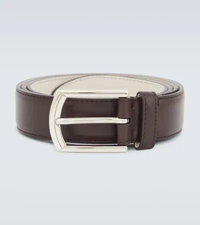 Brunello Cucinelli Leather Belt In Brown