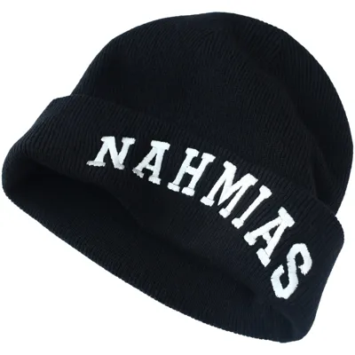 Nahmias Black Logo Beanie