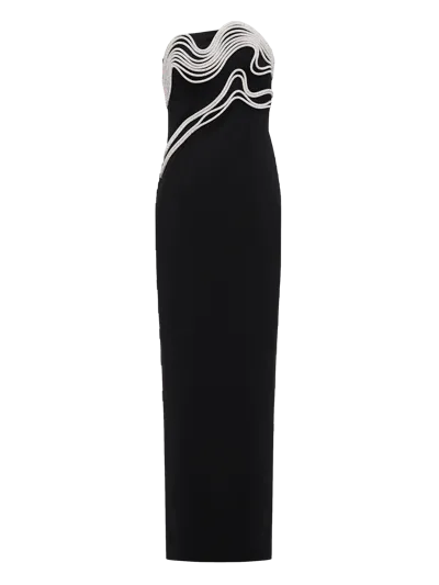 Nds The Label Crystal Embellished Maxi Dress In Black