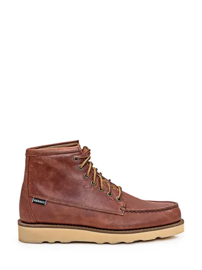 Sebago Tala 30mm Leather Ankle Boots In Brown