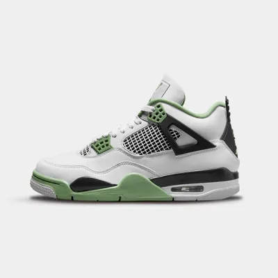 Pre-owned Jordan Nike Air  4 Seafoam Oil Green In Weiss