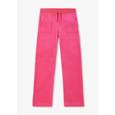 Juicy Couture Womens  Og Bling Track Pants In Pink Fabric