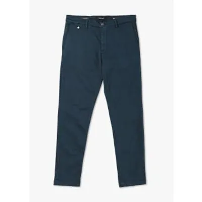 Replay Mens Benni Chino Hyperflex X-lite Trousers In Deep Night In Blue Fabric