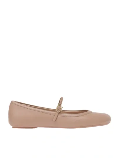 Gianvito Rossi Carla Ballet Flats In Pink