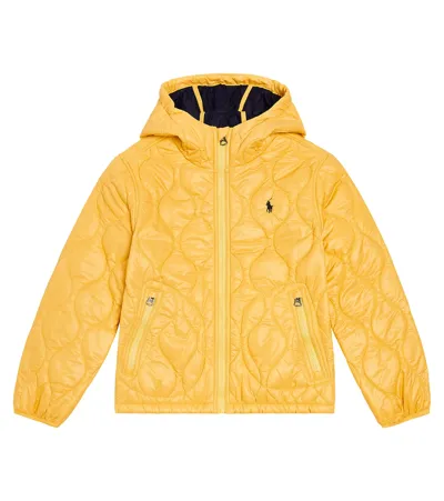 Polo Ralph Lauren Kids' Hartland Quilted Ripstop Jacket In Yellow