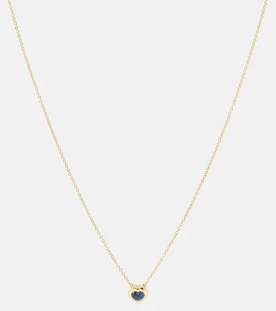 Octavia Elizabeth 18kt Gold Necklace With Blue Sapphire