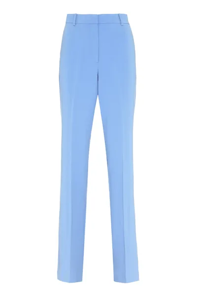 Michael Michael Kors Crêpe Trousers In Blue