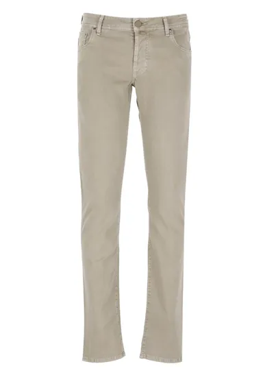 Jacob Cohen Nick Slim Fit Jeans In Beige