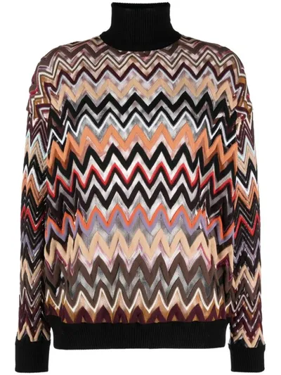 Missoni Oversized Chevron High In Multicolour