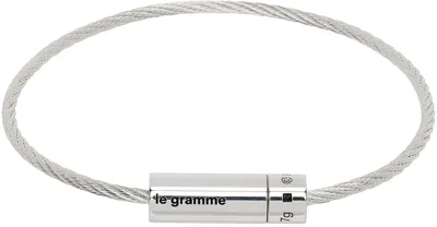 Le Gramme Silver 'le 7g' Cable Bracelet