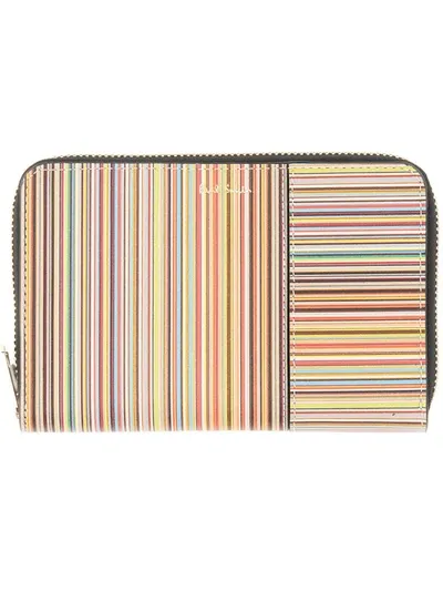 Paul Smith Zipped Wallet In Multicolour