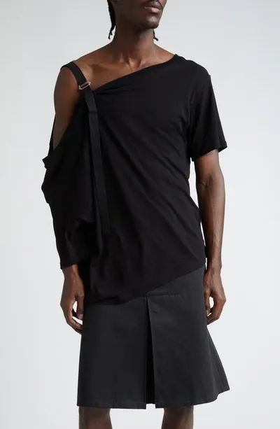 Takahiromiyashita The Soloist Black Drop Shoulder Tank Top