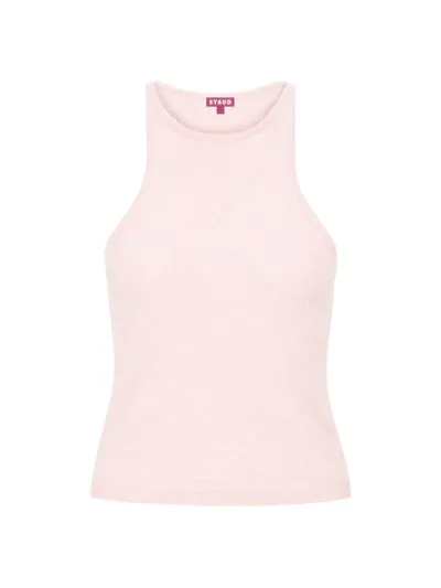 Staud Pink Ayana Tank Top In Cherry Blossom