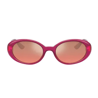 Dolce & Gabbana Eyewear Oval Frame Sunglasses In Red