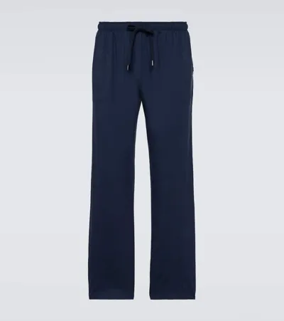 Derek Rose Stretch Micro Modal Jersey Sweatpants In Navy