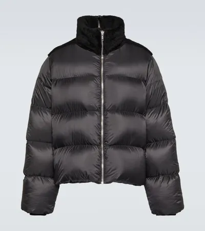 Moncler Genius Cyclopic Shearling Padded Jacket In Black