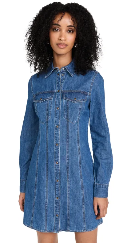 Veronica Beard Jean Tami Dress Cornflower 12