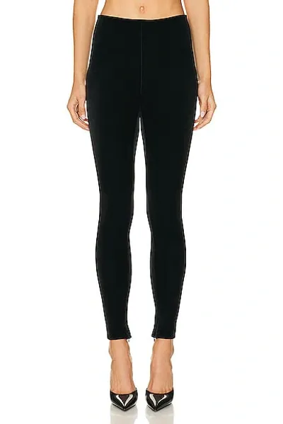 Wardrobe.nyc Velvet Legging In Black