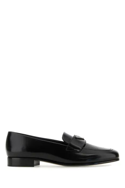 Prada Mocassini-41 Nd  Female In Black