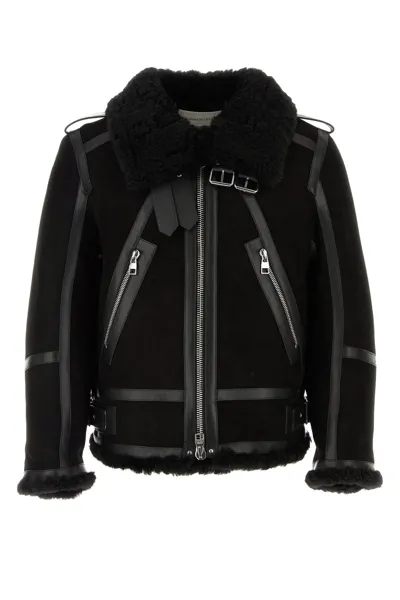 Alexander Mcqueen Jackets And Vests In Black