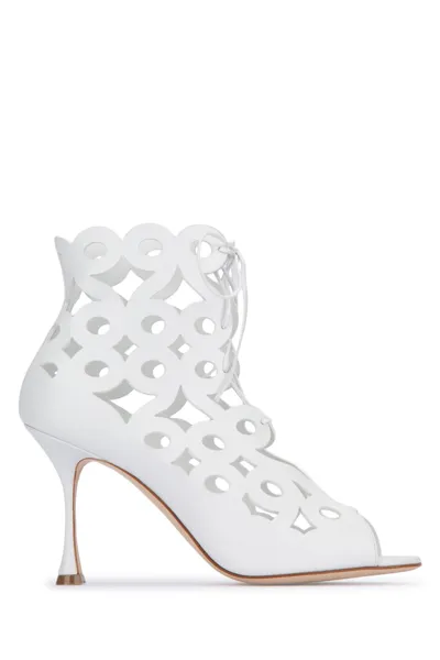 Manolo Blahnik Stivali-38 Nd  Female In White