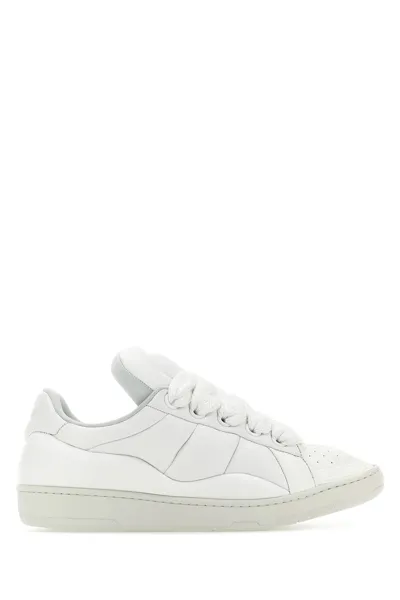 Lanvin Curb Xl Low Top Sneakers In White