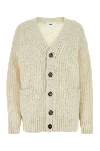 Ami Alexandre Mattiussi Ami Knitwear In Beige