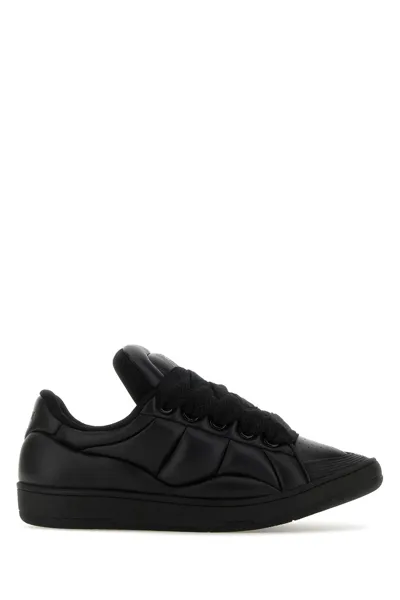 Lanvin Curb Xl Low-top Sneakers In Black