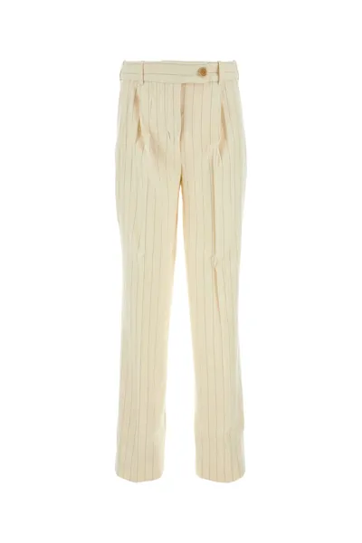 Zimmermann Pinstriped Wool-blend Wide-leg Trousers In Multicolor