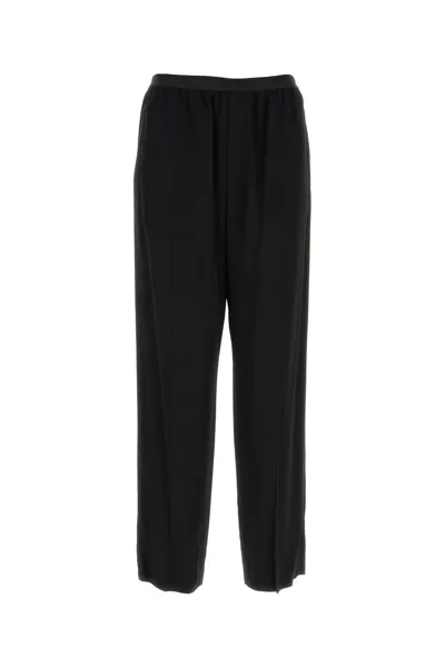 Balenciaga Elasticated Waist Trousers In Black