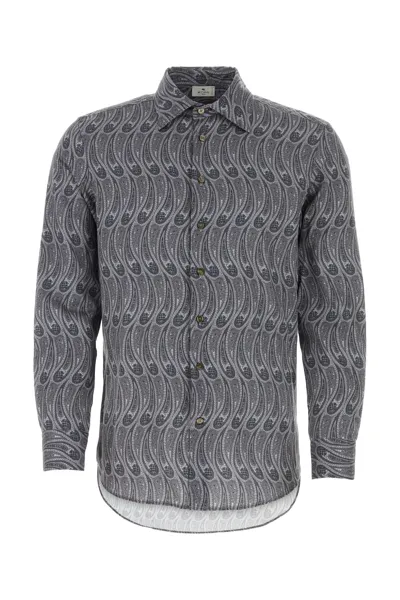 Etro Rome Shirt In Grey