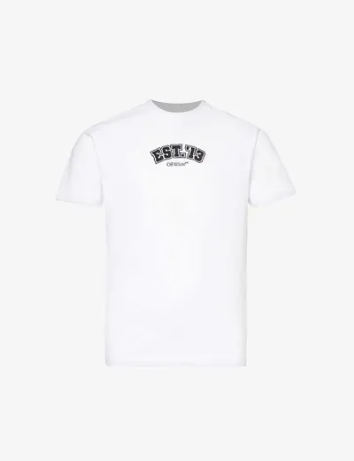 Off-white Logic Cotton T-shirt In White