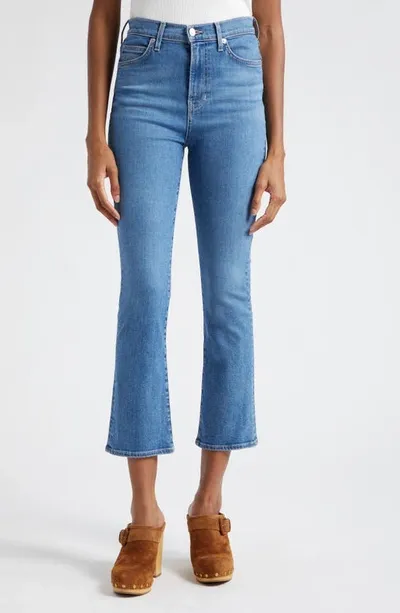 Veronica Beard Carly High-rise Kick-flare Jeans In Blue