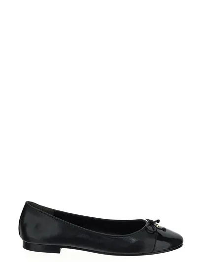 Tory Burch Cap-toe Ballet In Black