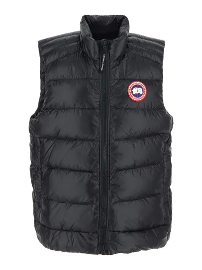 Canada Goose Crofton Recycled Nylon Down Vest In Gray