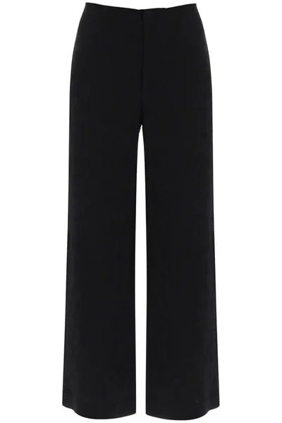 By Malene Birger Marchei Wide Leg Pants In Black