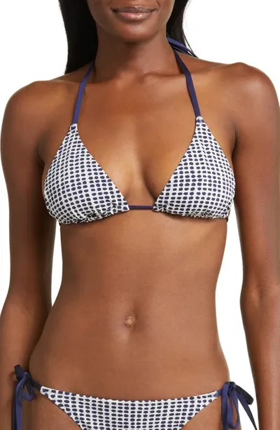 Lemlem Malia Triangle Bikini Top In Sisay Blue