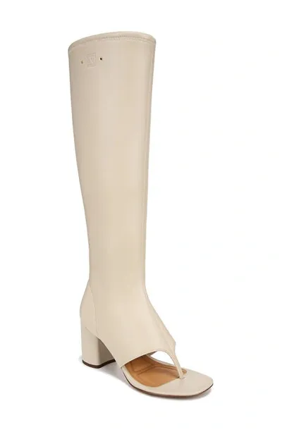 Sarto By Franco Sarto Odette Peep Toe Boot In Ivory