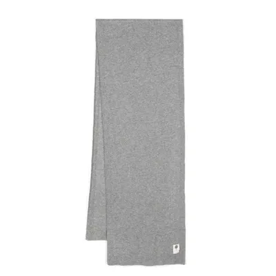 Lady Anne Mélange-effect Cashmere Scarf In Grey