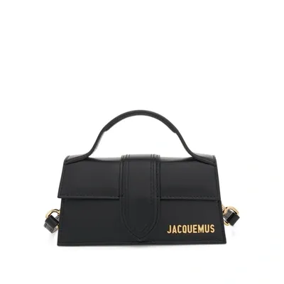 Jacquemus Le Bambino Mini Leather Bag In Black