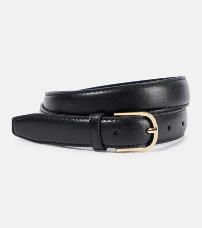 Totême Slim Leather Belt In Black