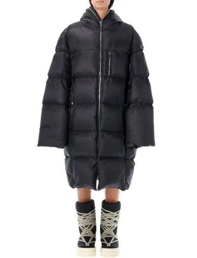 Moncler Genius Moncler + Rick Owens Gimp Padded Coat In Black