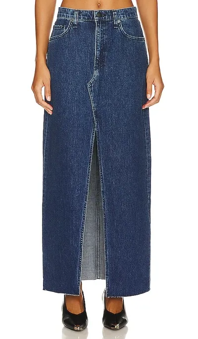 Rag & Bone Avery Maxi Skirt In Blue